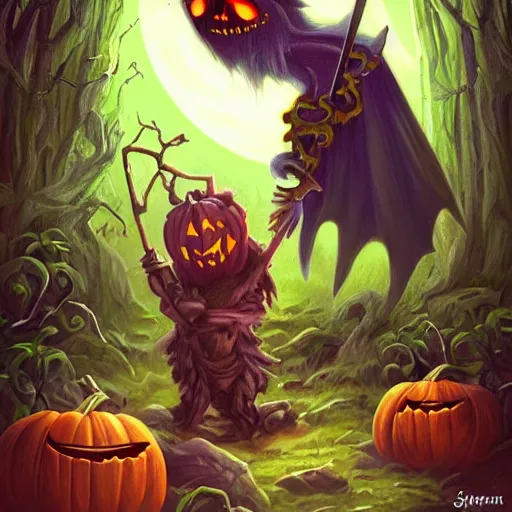 Image similar to Epic Halloween Fantasy Art by John Stephans