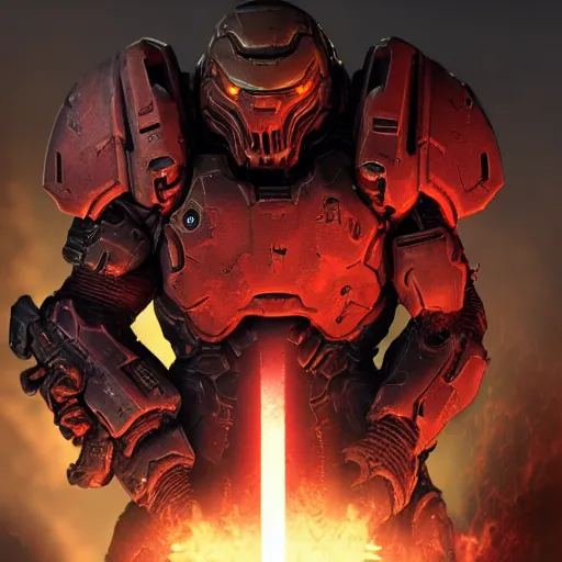 Image similar to doom slayer from doom eternal