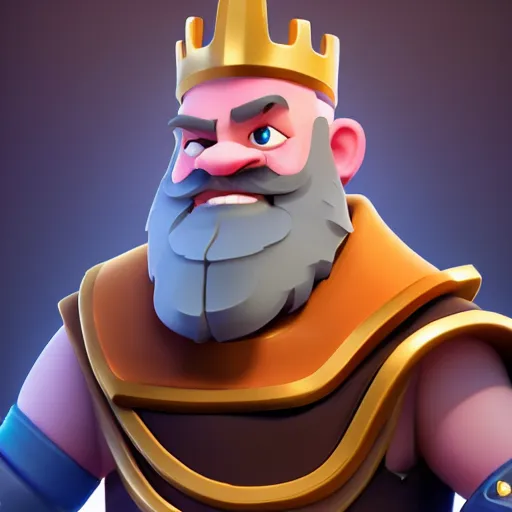 Image similar to portrait of a character from the game Clash Royale