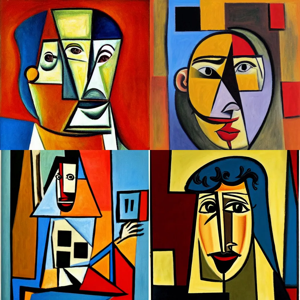 Picasso Self Portrait Cubism