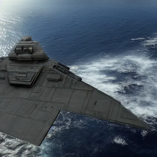 Prompt: star wars star destroyer realistic, unreal engine 5, cinematic