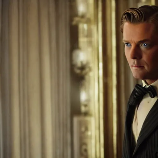 Prompt: still of chris hemmsworth as jay gatsby in the great gatsby (2013)