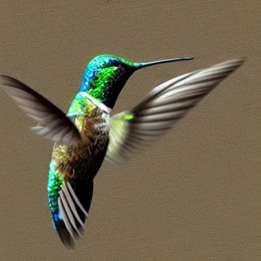 Image similar to hummingbird and bear mix