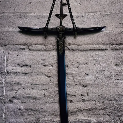 Image similar to sword of justice hanging on a wall