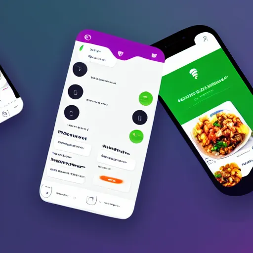 Image similar to Extremely detailed layout of home screen of a food delivery app, made by professional product designer, figma mockup, award winning design, final version