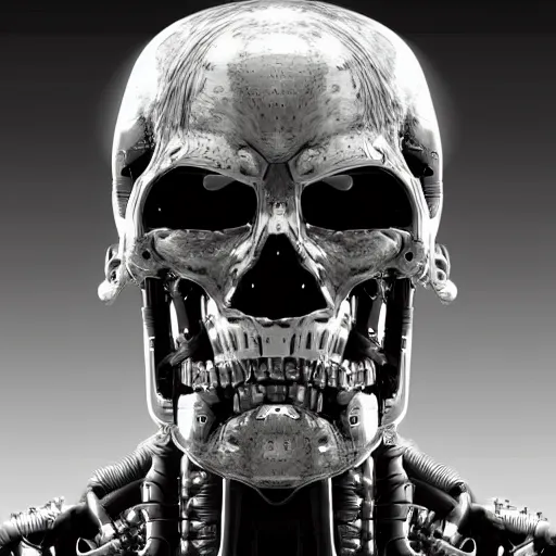 Prompt: T800 endoskeleton, digital art, realistic, highly detailed, cinematic, 4k