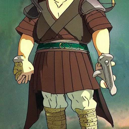 Image similar to gimli from the anime lord of the rings (1986), studio ghibli, very detailed, realistic