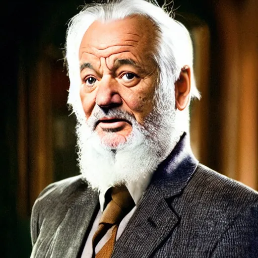 Image similar to bill murray plays dumbledore in harry potter