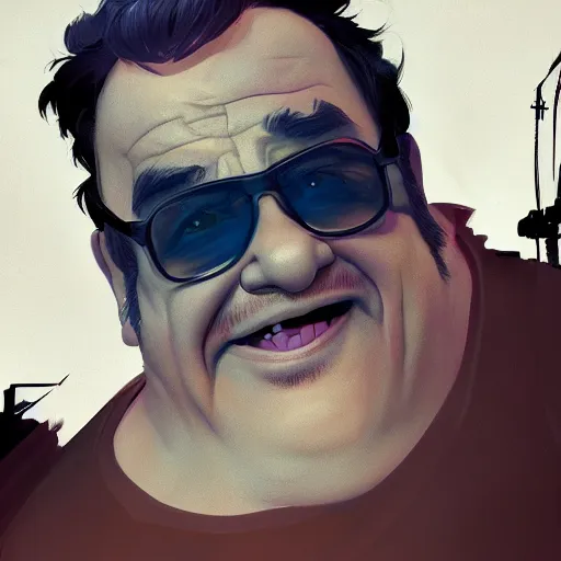 Image similar to portrait of metal danny devito, mattepainting concept blizzard pixar maya engine on stylized background splash comics global illumination lighting artstation lois van baarle, ilya kuvshinov, rossdraws