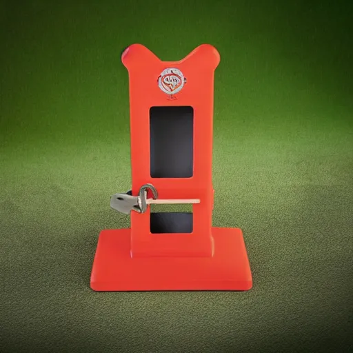 Prompt: a guillotine designed by fisher - price toys, toy guillotine, guillotine!!!!!!!!!!!!!!, high detail product photo