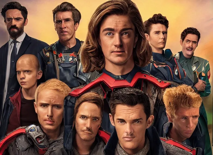 Image similar to portrait of the homelander from Amazon prime series The Boys