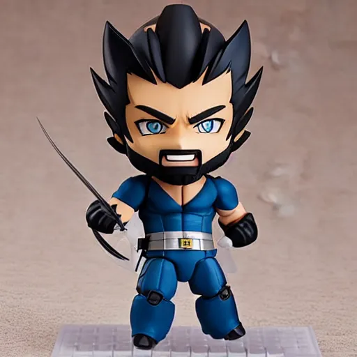 Prompt: “ wolverine, an anime nendoroid of wolverine, figurine, detailed product photo ”