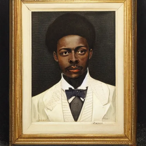 Image similar to a portrait of a black king in 1920s America, detailed,