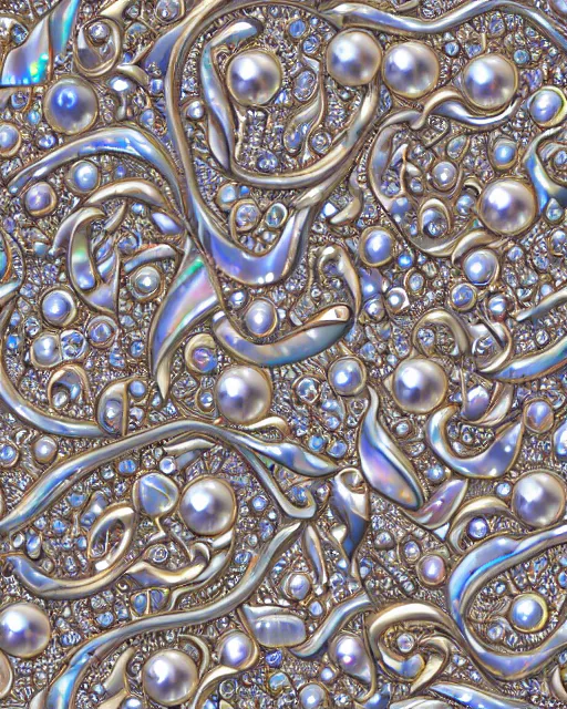 Prompt: a seamless pattern of 3D render of Tibetan calligraphy carved in iridescent bismuth crystal , swarovski studded words in metallic and diamond sparkle, Tibetan text script, Tivet manuscript, pearls, diamonds, opal, bvlgari, ultra realistic, sharp focus, symmetric, 8k high definition, insanely detailed, intricate, elegant, Hajime Sorayama, Octane render, unreal engine,