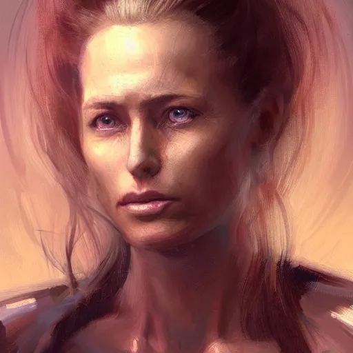 Image similar to portrait of a woman by greg rutkowski, she is about 3 0 years old, slavic, pretty, blond hair with two strans around her face, crying, helplessness and denial, she is wearing a futuristic space gear, highly detailed portrait, digital painting, artstation, concept art, smooth, sharp foccus ilustration, artstation hq.