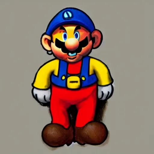 Image similar to mario as a world war i soldier, super high quality, detailed