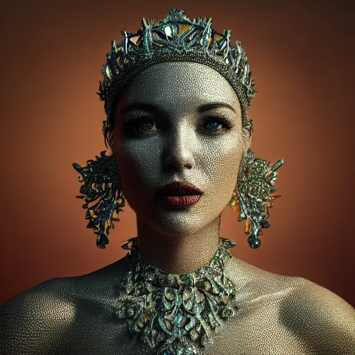 Prompt: queen of beauty, 4 k, intricate, jaw dropping, gorgeous, surreal, octane render