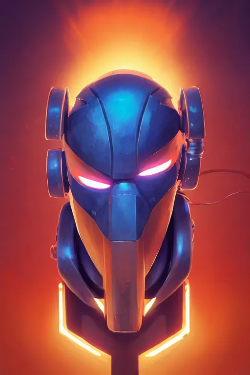 Image similar to epic mask helmet robot ninja portrait stylized as fornite style game design fanart by concept artist gervasio canda, behance hd by jesper ejsing, by rhads, makoto shinkai and lois van baarle, ilya kuvshinov, rossdraws global illumination radiating a glowing aura global illumination ray tracing hdr render in unreal engine 5