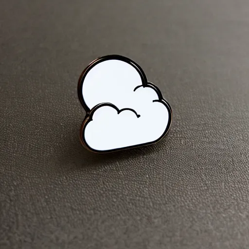 Image similar to clouds enamel pin, style of alumandink