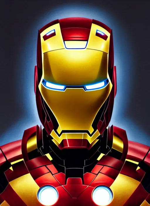 Prompt: Symmetry!! portrait of Iron Man, sci-fi armour, tech wear, glowing lights!! sci-fi, intricate, elegant, highly detailed, digital painting, artstation, concept art, smooth, sharp focus, illustration, art by artgerm and greg rutkowski and alphonse mucha