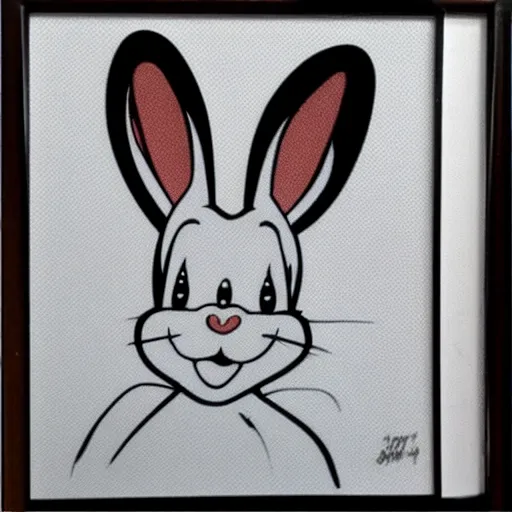 Image similar to bugs bunny mugshot