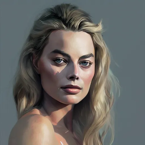 Prompt: portrait of margot robbie,digital art,photorealistoc,art by greg rutkowski,hyperdetailed,western comic style,comic,comic style,sharp lineart,professional lighting,deviantart,artstation,trevor henderson,rossdtaws,cinematic,dramatic