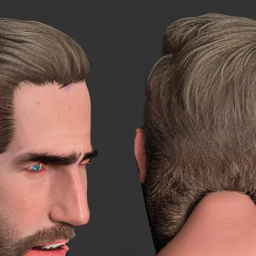 Image similar to hyperrealistic dslr film still of asmongold, long stringy hair, combover, stunning 8 k octane comprehensive 3 d render, unreal engine, perfect symmetry, dim volumetric cinematic lighting, extremely hyper - detailed, incredibly real lifelike attributes & flesh texture, intricate, masterpiece, artstation, stunning