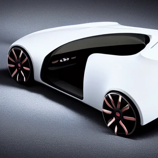 Prompt: a futuristic car that runs on vibes