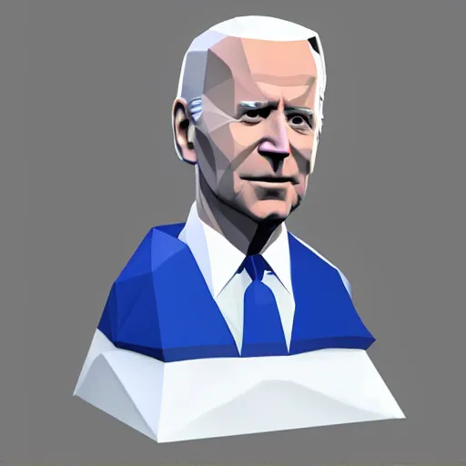 Image similar to Joe Biden as a low poly PS1 character model