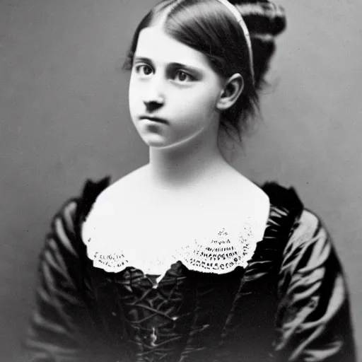 Prompt: clear photography of a beautiful and teenaged victorian princess, circa 1 8 6 1