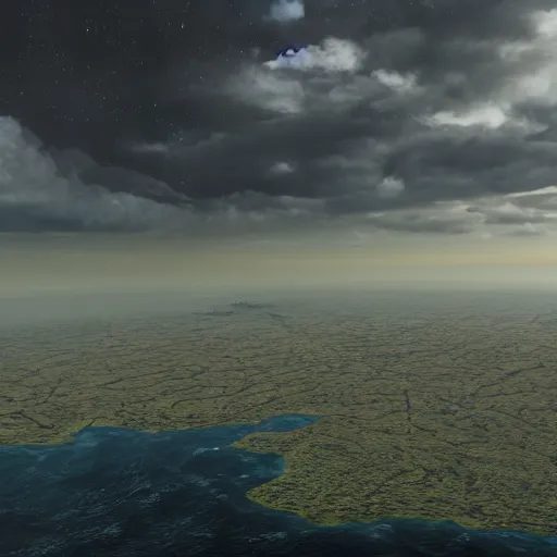 a film cgi render of a wither storm from minecraft in, Stable Diffusion