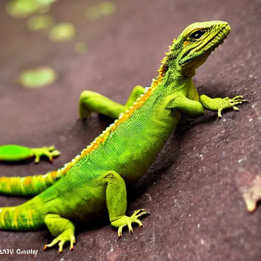 Image similar to human! lizard werecreature, photograph captured at woodland creek