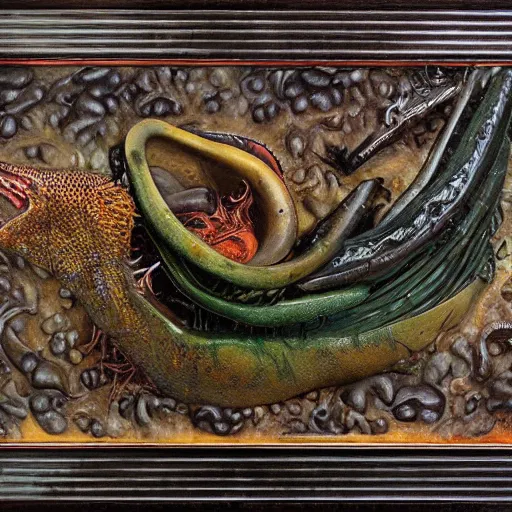 Prompt: primordial creatures of the soup, Tim Jacobus n- 7