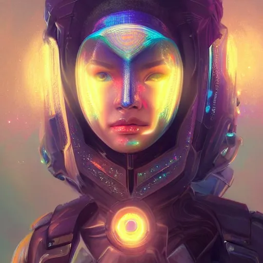 Image similar to a beautiful girl wearing a holographic mask in a futuristic world, digital art, 8 k resolution, highly detailed, artstation, pretty face, very beautiful face, very detailed eyes, by rossdraws, tom bagshaw, greg rutkowski, ferdinand knab