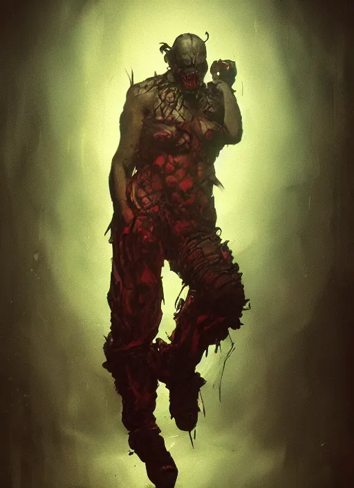 Prompt: a photorealistic dramatic hyperrealistic render of an eerie spawn comic supervillain character the evil clown violator by wlop, greg rutkowski, alphonse mucha, beautiful dynamic dramatic dark moody lighting, shadows, cinematic atmosphere, artstation, concept design art, octane render, 8 k