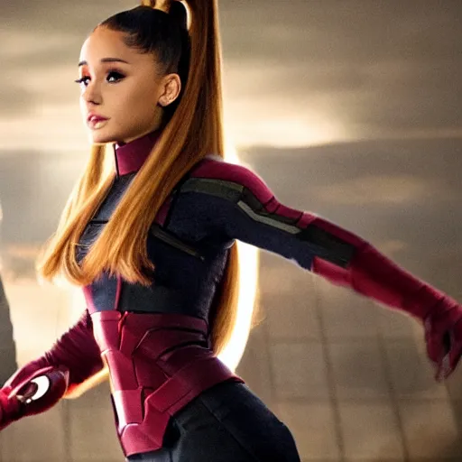 Prompt: ariana grande in the film avengers