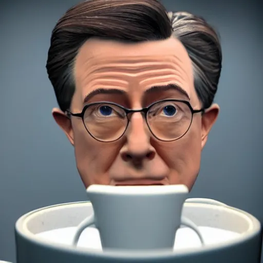 Image similar to stephen colbert face in a mug of beer, 8 k, ultra realistic details