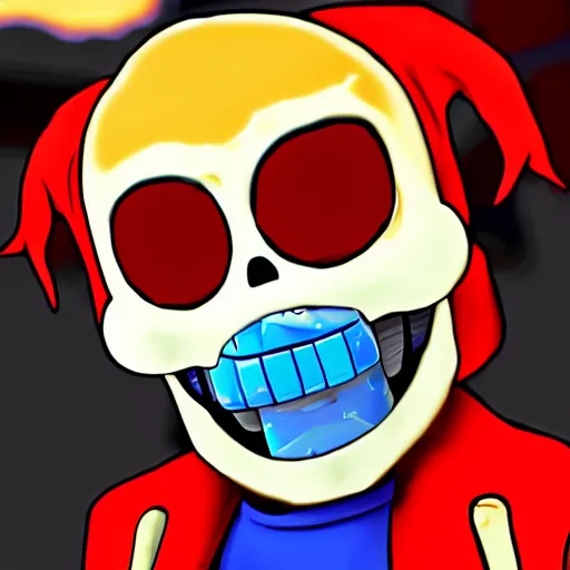 Image similar to sans from undertale in fortnite