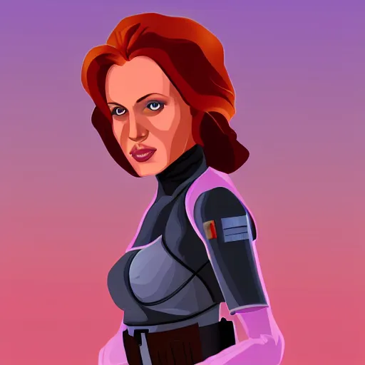 Prompt: detailed vector art of mara jade skywalker