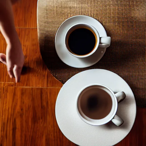 Prompt: fellow stagg ekg, and a kalita wave, on a coffee table, product photography, ad campaign