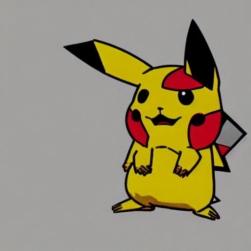 Image similar to an angry pikachu, realistic