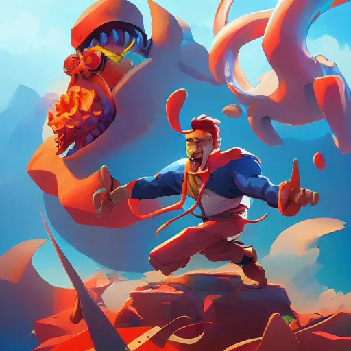 Image similar to hero world mighty max, behance hd by jesper ejsing, by rhads, makoto shinkai and lois van baarle, ilya kuvshinov, rossdraws global illumination