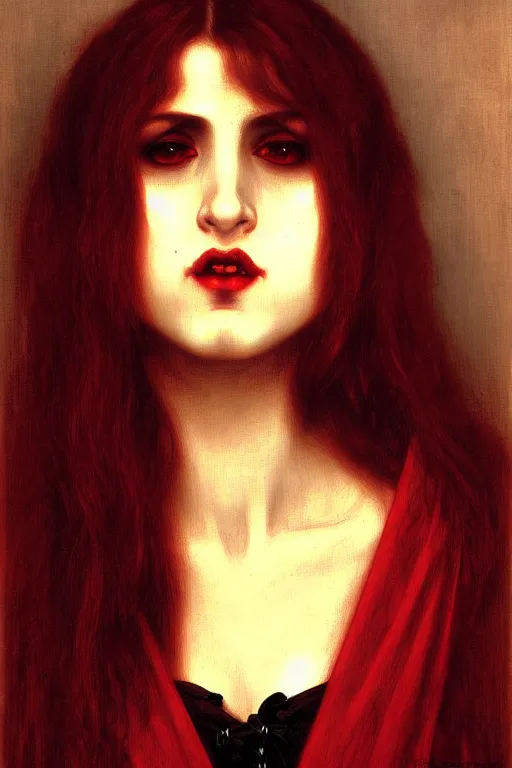 Image similar to spain vampire, painting by rossetti bouguereau, detailed art, artstation