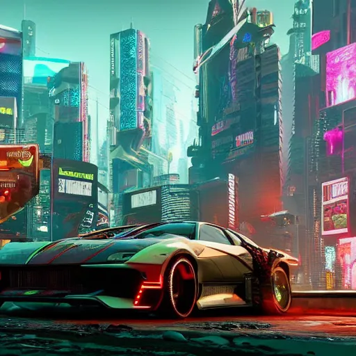 Image similar to Cyberpunk 2077 if it had two more years of development time