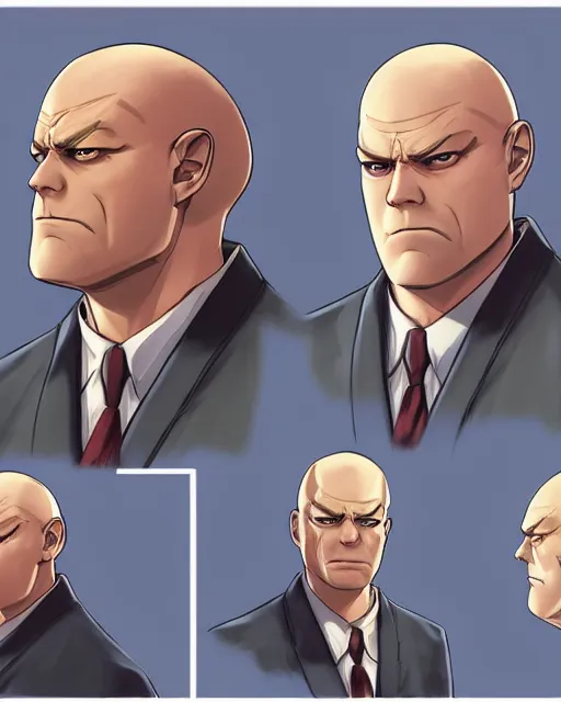 Image similar to hank schrader in ace attorney by kazuya nuri, portrait, concept art