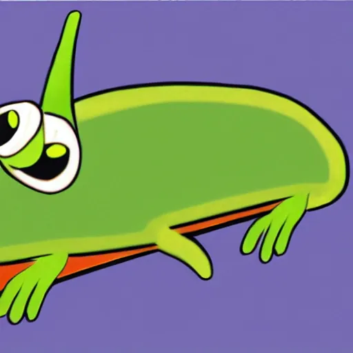 Prompt: anthropomorphic cartoon style caterpillar, drawn by genndy tartakovsky