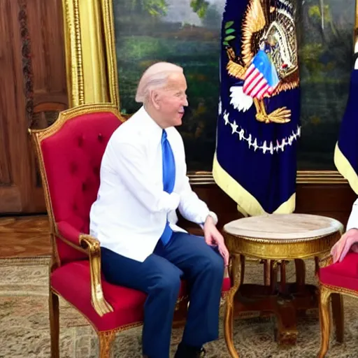 Prompt: Biden meeting Nicolás Maduro