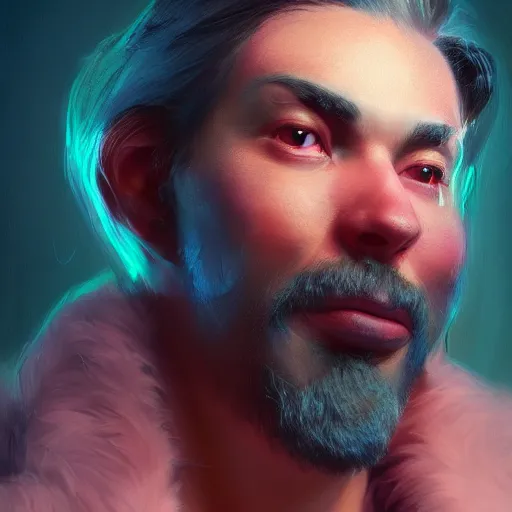 Prompt: a beautiful portrait of huggy wuggy from poppy playtime video game, oil painting, Yuumei, Yanjun Cheng, unreal 5, DAZ, hyperrealistic, octane render, RPG portrait, dynamic lighting, fantasy art, beautiful face