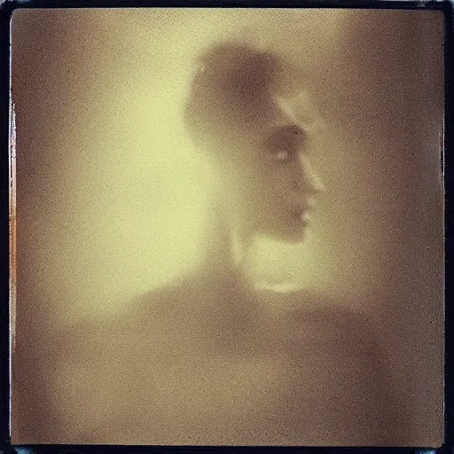 Prompt: artsy polaroid of a surreal double exposure