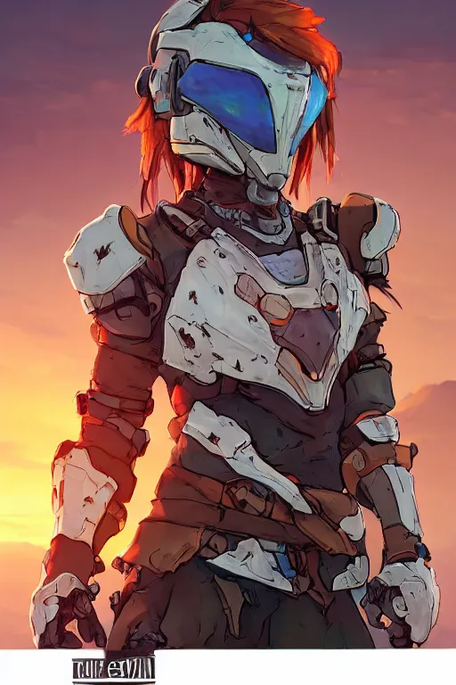 Image similar to combination suit armor aloy horizon forbidden west horizon zero dawn robot ninja mask helmet backpack tribal, art gta 5 comics, official fanart behance hd artstation by jesper ejsing, by rhads, makoto shinkai and lois van baarle, ilya kuvshinov, ossdraws radiating a glowing aura cgi rtx 2 0 2 2